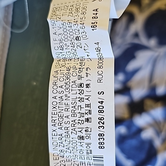 Zara slip dress. Called water color. Gray with large flowers. Size small. - Picture 10 of 11